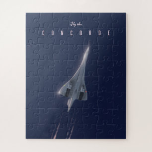 Puzzle Affiche de voyage Fly The Concorde