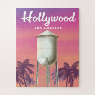Puzzle Affiche de voyage Hollywood Los Angeles