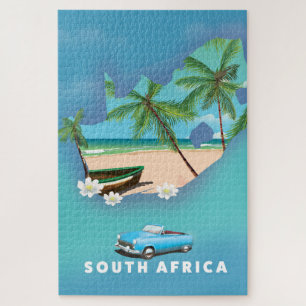 Puzzle Affiche de voyage illustration carte d'Afrique du 