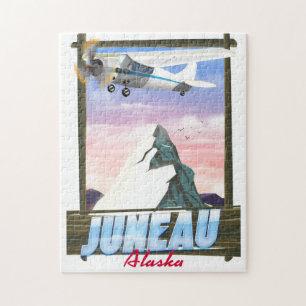 Puzzle Affiche de voyage Juneau Alaska