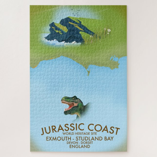 Puzzle Affiche de voyage Jurassic Coast Angleterre côte s (Vertical)