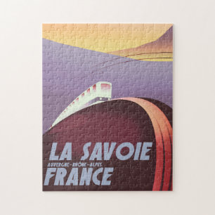 Puzzle Affiche de voyage La Savoie Auvergne-Rhône-Alpes.