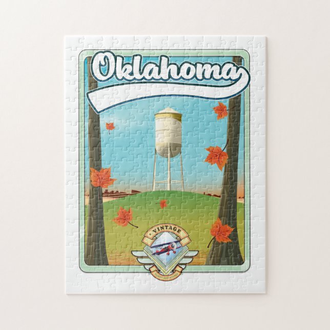 Puzzle Affiche de voyage Oklahoma (Vertical)