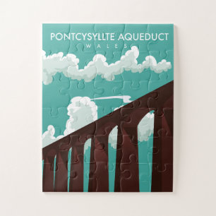 Puzzle Affiche de voyage pour l'Écosse Viaduc de Leaderfo