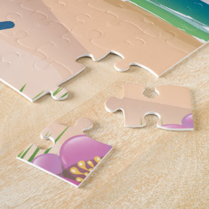 Puzzle Affiche de voyage Sennen Beach Sandcastle Cornwall