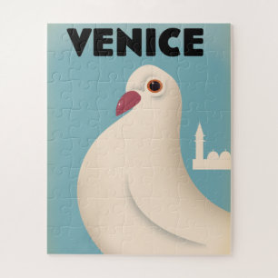 Puzzle Affiche de voyage style Venise Vintage