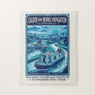 Puzzle Affiche de voyage sur la navigation de Calder et H