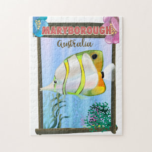 Puzzle Affiche de voyage tropical de Maryborough Australi