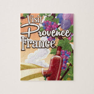 Puzzle Affiche de voyage vignoble Provence France