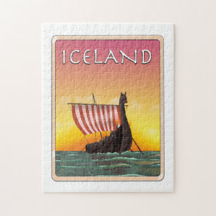 Puzzle Affiche de voyage Viking Islande