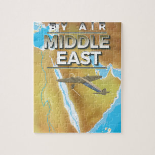 Puzzle Affiche de voyage vintage au Moyen-Orient