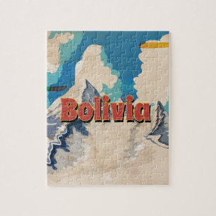 Puzzle Affiche de voyage vintage Bolivie