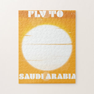 Puzzle Affiche de voyage vintage en Arabie Saoudite