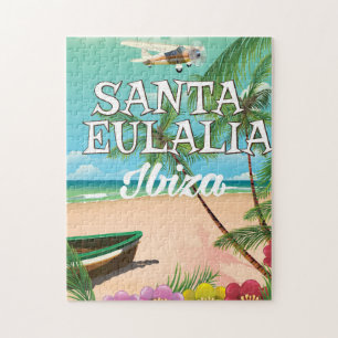 Puzzle Affiche de voyage vintage Santa Eulalia Ibiza