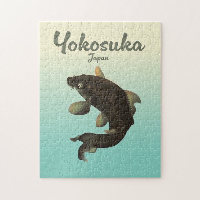Puzzle Affiche de voyage Yokosuka Japon (Vertical)