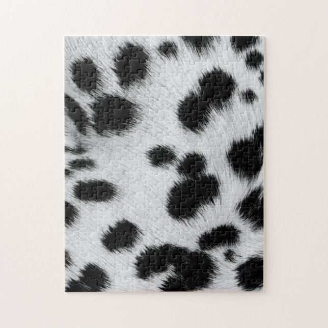 Puzzle Affiche élégante à motif faux fourrure de dalmatie (Vertical)