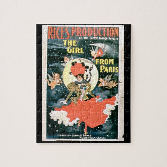 Puzzle Affiche pour la 'production du riz de la fille du (Vertical)