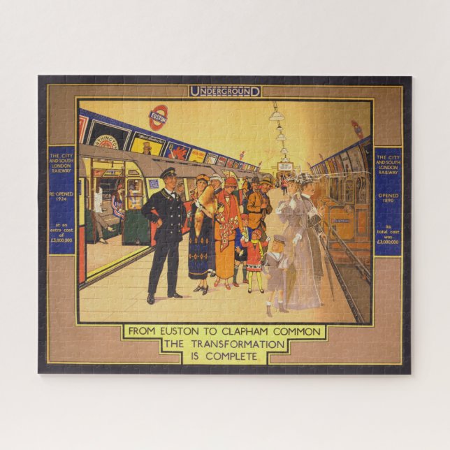 Puzzle Affiche Publicitaire vintage Pour Londres Undergro (Horizontal)