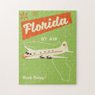 Puzzle Affiche rétro de l'État de Floride.
