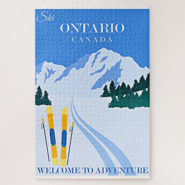 Puzzle Affiche touristique de l'Ontario, Canada, (Vertical)