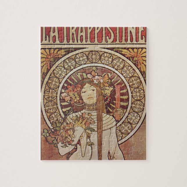 Puzzle Affiche vintage Alfonse Mucha Trappistine Nouveau (Vertical)