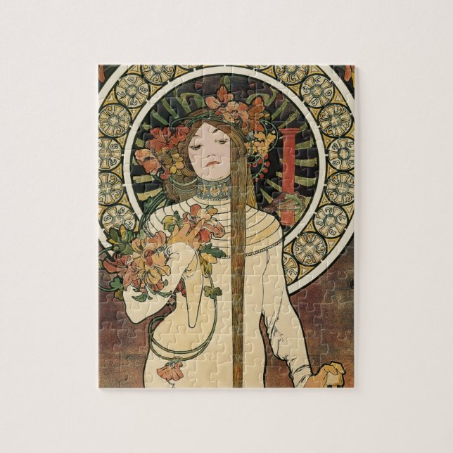 Puzzle Affiche vintage Alfonse Mucha Trappistine Nouveau (Vertical)