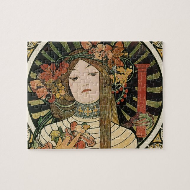 Puzzle Affiche vintage Alfonse Mucha Trappistine Nouveau (Horizontal)