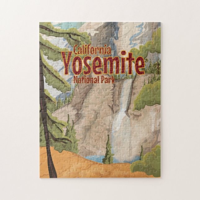 Puzzle Affiche vintage de Yosemite (Vertical)