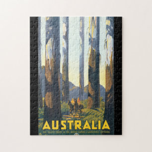 Puzzle Affiche Vintage voyage australienne