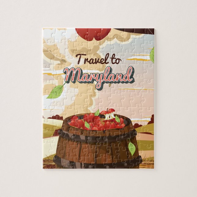 Puzzle Affiche Voyage vers le Maryland (Vertical)