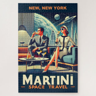 Puzzle Affiches de voyage dans l'espace Martini, New York