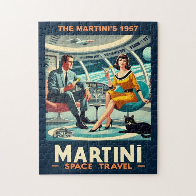 Puzzle Affiches de voyage spatiaux Martini Les Martini's  (Vertical)