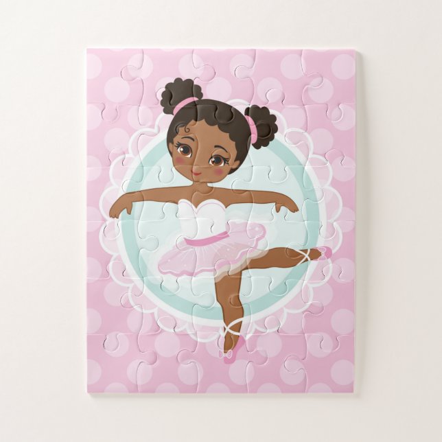 Puzzle African American Ballerina (Vertical)