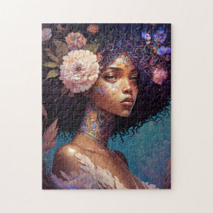 Puzzle African American Black Goddess Queen Imaginaire Ar