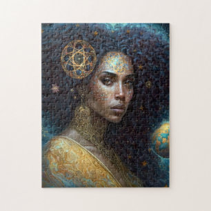 Puzzle African American Black Goddess Queen Imaginaire Ar