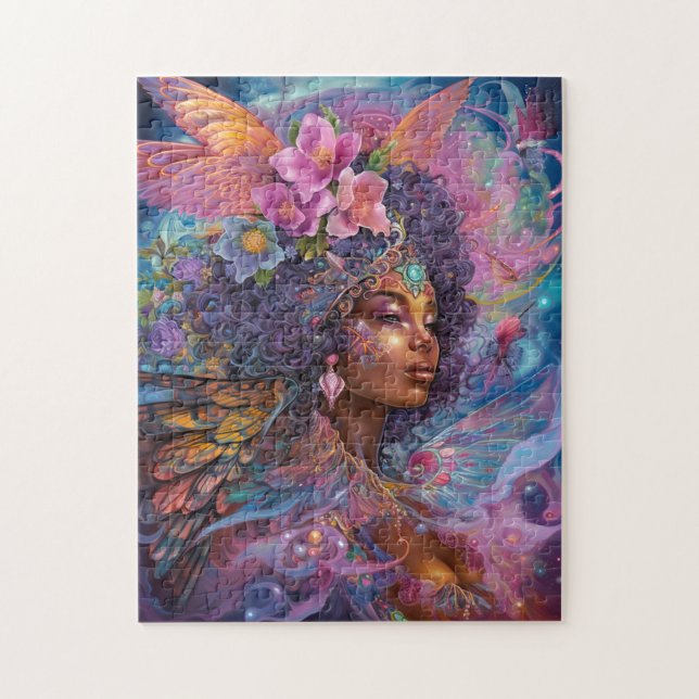 Puzzle African American Black Goddess Queen Imaginaire Ar (Vertical)
