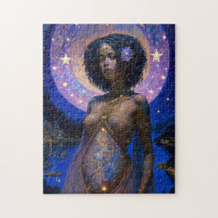 Puzzle African American Black Goddess Queen Imaginaire Ar
