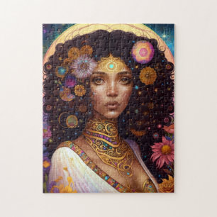 Puzzle African American Black Goddess Queen Imaginaire Ar