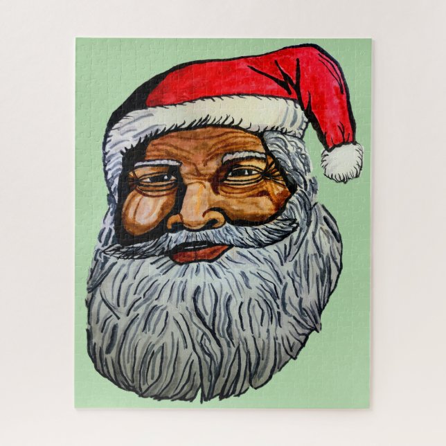 PUZZLE AFRICAN AMERICAN KRIS KRINGLE  (Vertical)