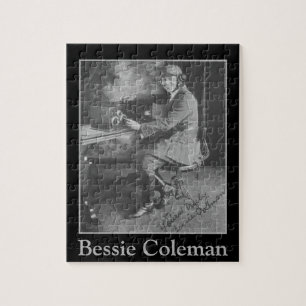 Puzzle African-American Pilot Bessie Coleman Portrait