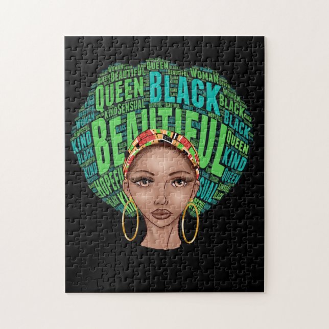 Puzzle African American Woman  (Vertical)