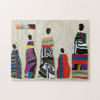 Puzzle African Family Collage by Alicia McDaniel Fine Art