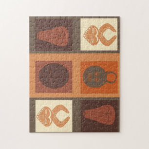 Puzzle african tribe mask