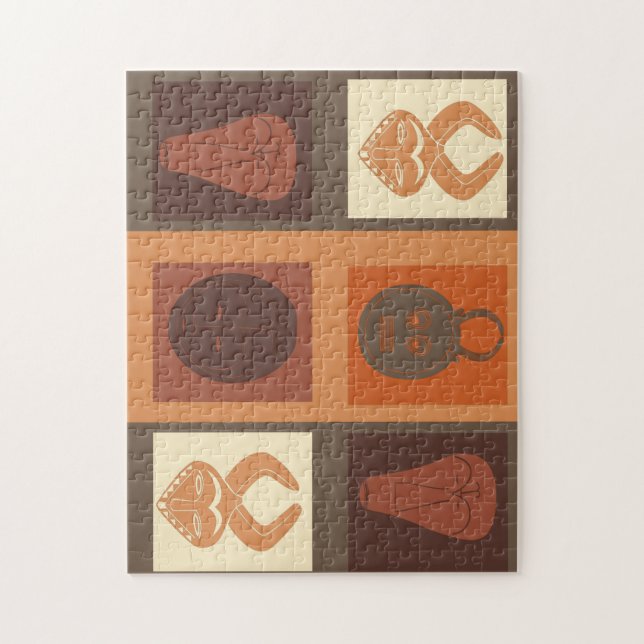 Puzzle african tribe mask (Vertical)