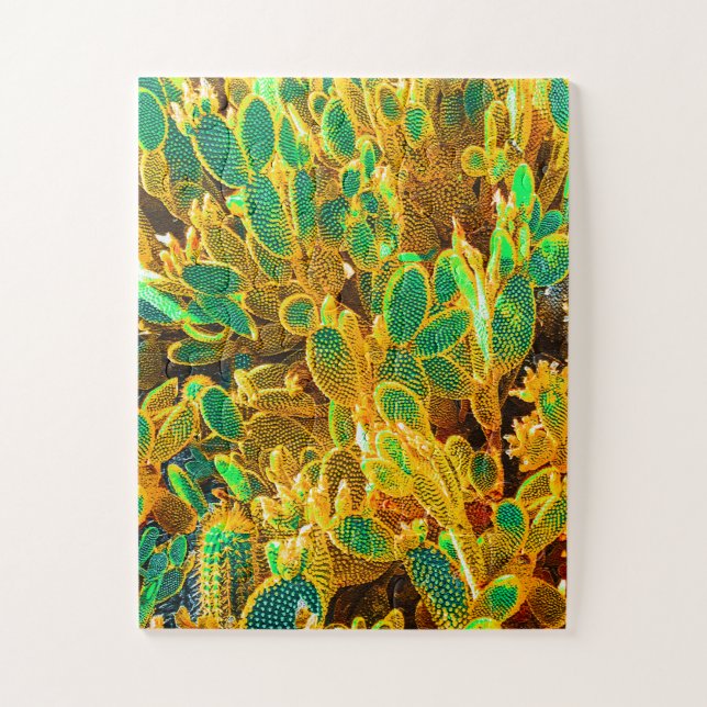 Puzzle Afrique Désert Cactus Plantes Prickly Pear (Vertical)