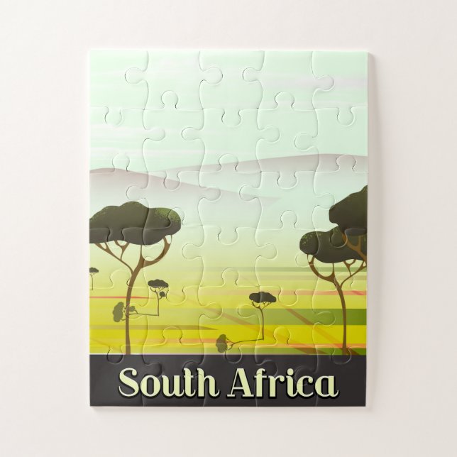 Puzzle Afrique du Sud paysage soirée poster (Vertical)
