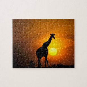 Puzzle Afrique, Kenya, Masai Mara. Girafe (Giraffa