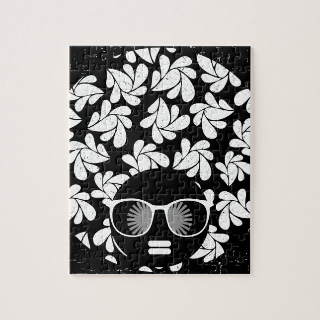 Puzzle Afro Diva Noir & Blanc (Vertical)