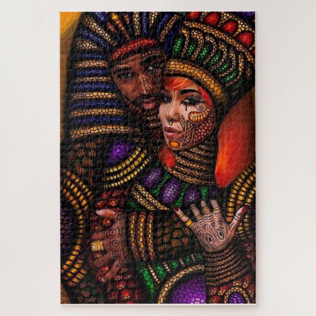 Puzzle Afrocentré King and Queen (Vertical)