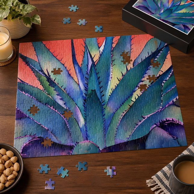 Puzzle Agave au coucher du soleil (Créateur téléchargé)